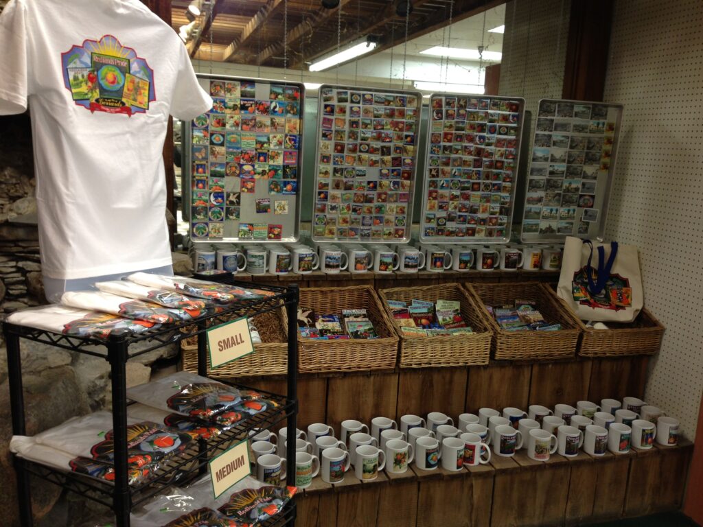image of t shirts and novelty items