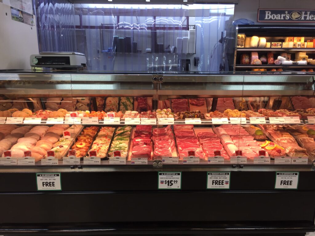 image of meat case