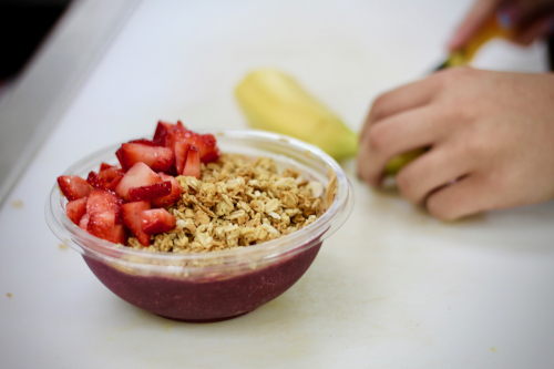 image of fruits and oats