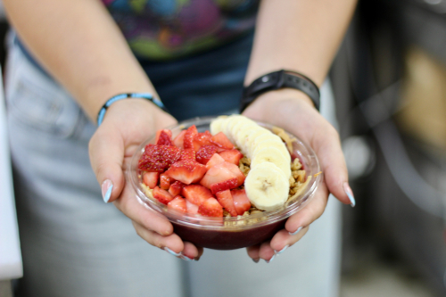 image of fruits and oats